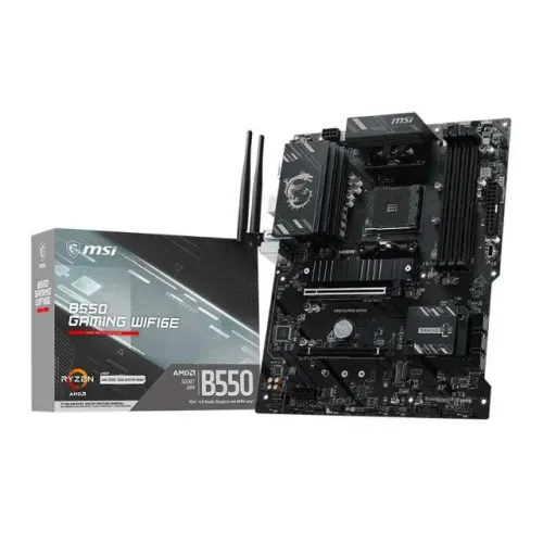 Placa Mae MSI B550 GAMING WIFI6E, DDR4, Socket AMD AM4, ATX, 12x 76,01