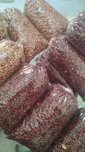 feijão vermelho e rajado