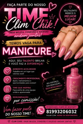 Vagas para manicure