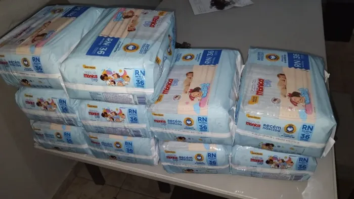 Fraldas RN Turma da Mônica 5 pacotes