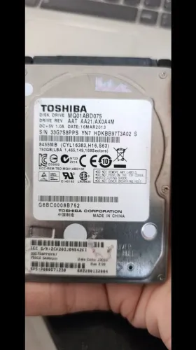HD sata 750gb ideal para notebook e videogame. Semi novo melhor preço da internet.
