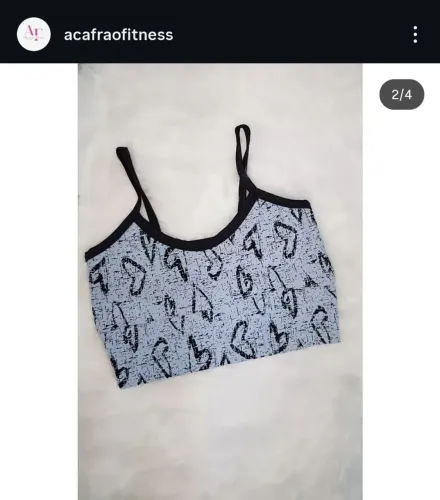Top Fitness Treino jacquard