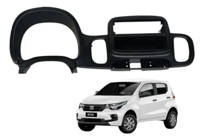 Moldura Painel Central Fiat Mobi 1.0 2019 2020 2021 2022