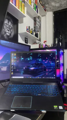 Notebook Gamer Dell G3 Core i5 8GB Ddr4 Ssd Nmve Placa de vídeo GTX (Rode tudo)