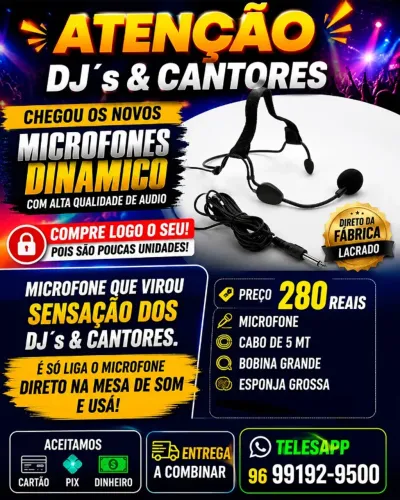 Microfone Pra Dj