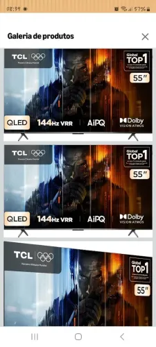 Smartv 55 TCL NOVA na GARANTIA