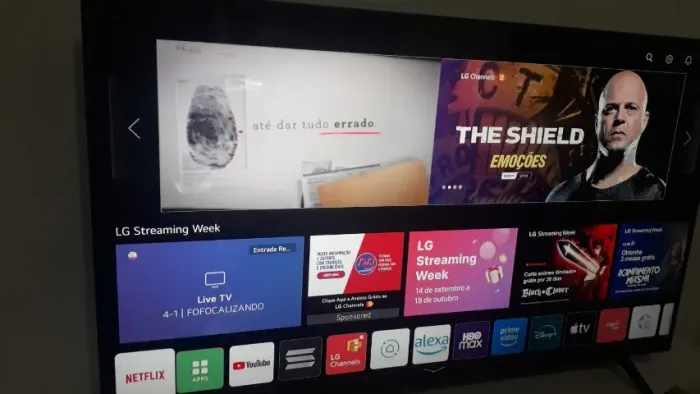 (150 desconto no pix) TV smart 55 LG powered by thinq com Alexa integrada