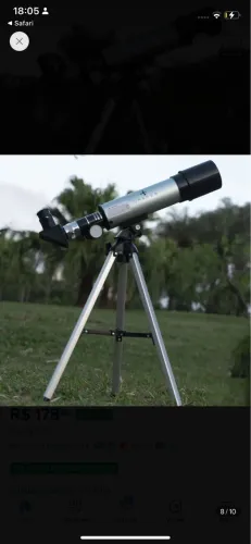 Telescópio novo pra ir logo (motivo venda comprei um maior)