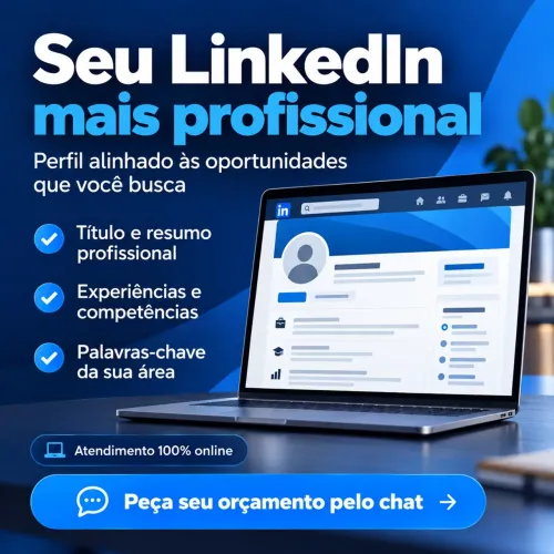 Revisão de LinkedIn | Perfil profissional para buscar emprego