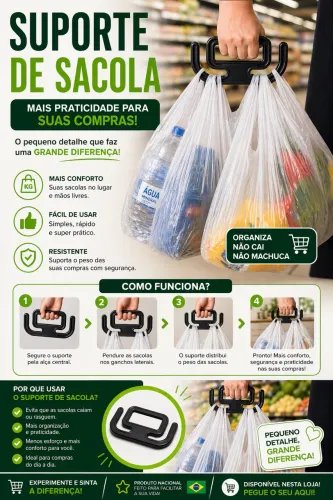 Suporte para sacola de supermercado