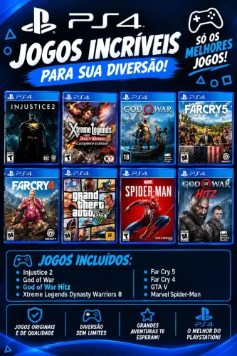 JOGOS DE PS4 MIDIA FISICA