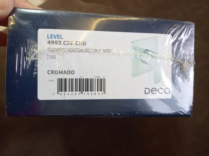 Acabamento monocomando para chuveiro 2 vias Cromado NOVO