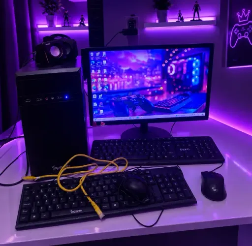 PC Completo Intel Core i5 8GB RAM + Monitor, Mouse e Caixas de Som- COMPUTADOR