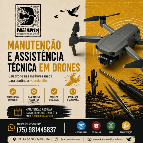 Manutenção técnica em drones 