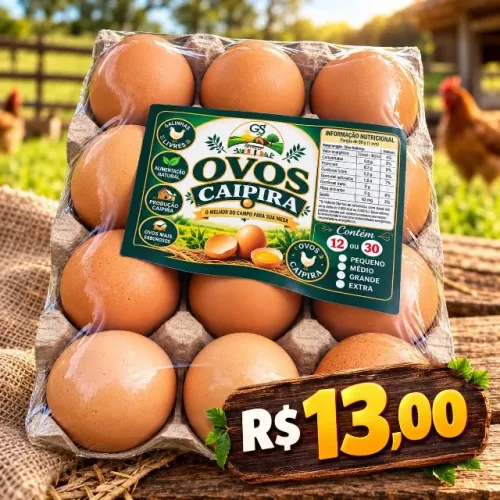 Dúzia de ovos caipira