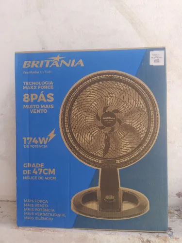 Vendo ventilador Britânia novo por 135$ valo de nota 170$