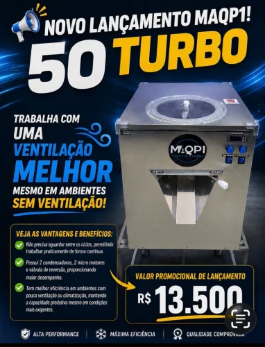Máquina Industrial de Sorvete, Açaí e Gelato