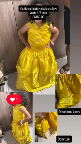 Vestido luxo Alfaiataria Bela e a Fera