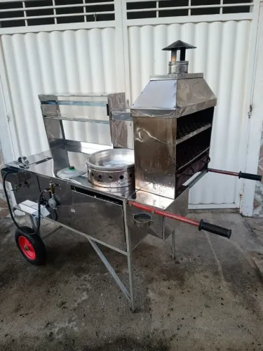 CARRINHO 3 EM 1 CHURRASCOS, HOT DOG e BATATA FRITA