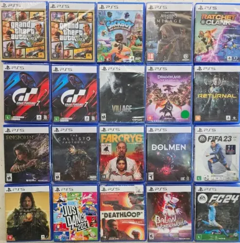 Coleção Jogos Premium PS4 e PS5 Deluxe 12 Meses