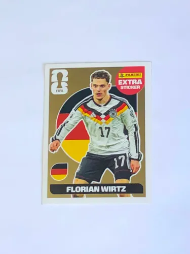 Figurinha extra Legend Florian Wirtz ouro original Panini 2026