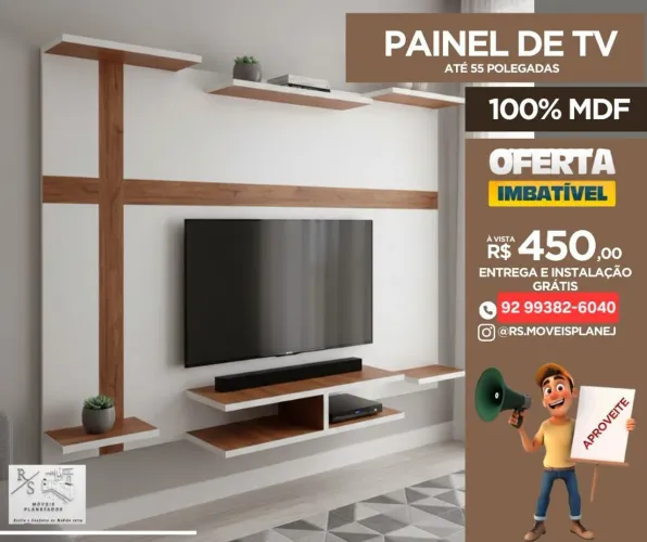 Painel de Tv ate 55 Polegadas