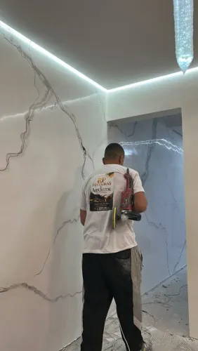 ? EFEITO MÁRMORE - ESCADAS, PAREDES E BANHEIROS ?