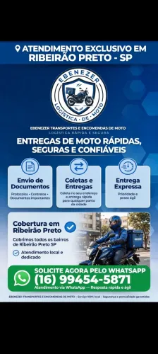 Ebenezer logistica de moto/documentos e encomendas etc