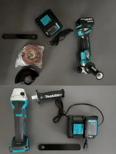 Esmerilhadeira Angular 5 Pol. à Bateria 18V Íons-Lítio completa MAKITA-DGA505RFE-BIVOLT