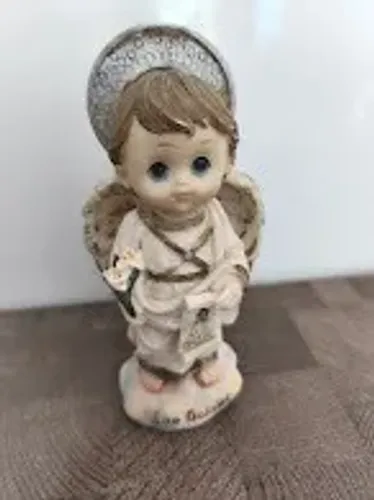 Escultura Anjo São Gabriel em Resina 14,5 cm