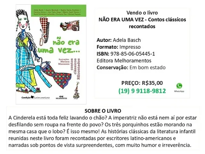 LIVRO - Não era uma vez