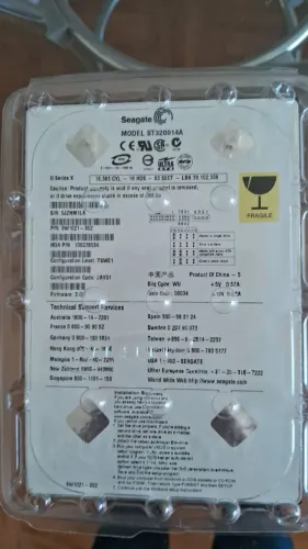 Disco Rígido Interno (HD) Seagate U Series X, modelo ST320014A