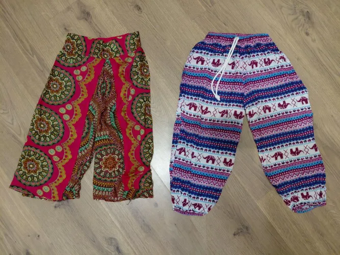 Calças Estilo Boho/Étnico Infantil - Tamanho 8 - Importadas da Tailândia