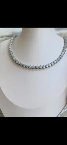 Choker riviera luxo cravejado com zircônias