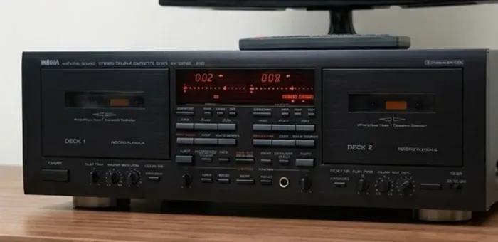 Tape Deck Yamaha KX-W952 Revisado, acompanha Manual e Controle