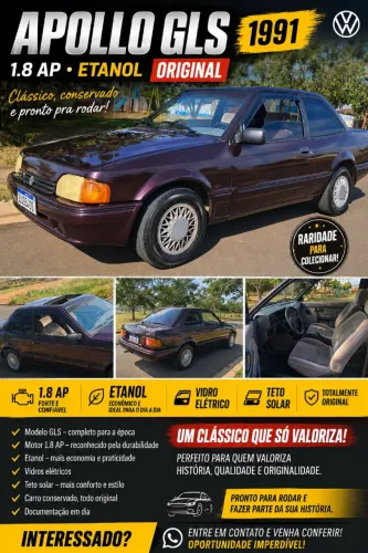 Volkswagen Apollo GLS/ VIP 1.8 1991