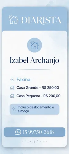 Diarista /serviço domestico