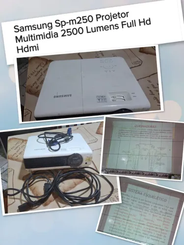 Projetor Samsung 2500 Lumens Full HD - ACEITO CARTÃO