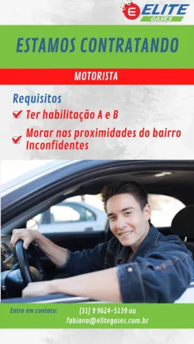 Motorista A e B carteira assinada 