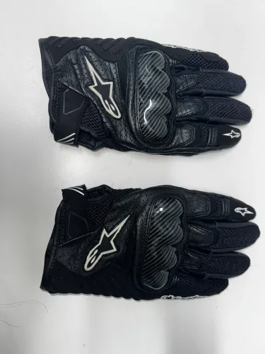 Luva Alpinestars com Proteção em Carbono - Couro e Mesh