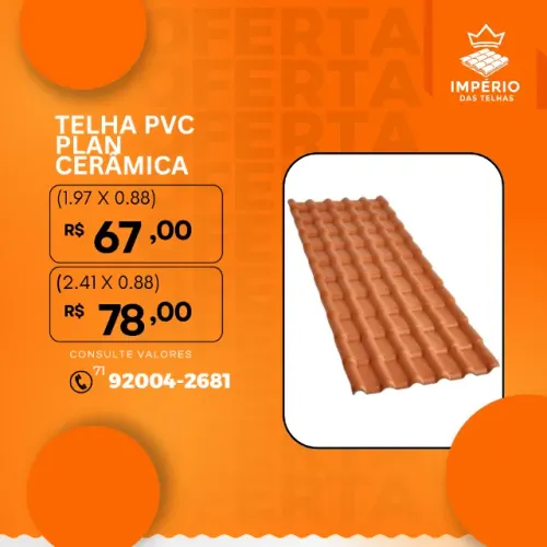 TELHA PVC PLAN CERAMICA