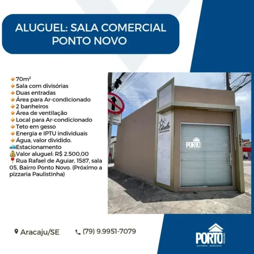 Imóvel para aluguel possui 70 metros quadrados em Ponto Novo - Aracaju - SE