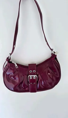 Bolsa de Ombro Ajustável Vinho
