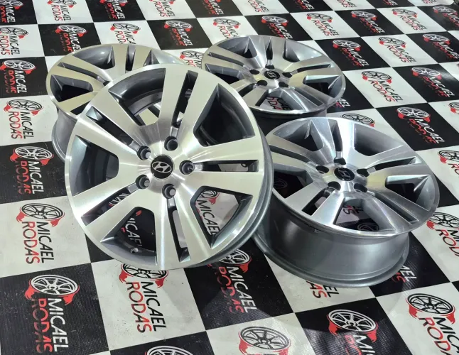 Jogo de Rodas aro 17" Hyundai Creta elantra tucson i30 veloster 5x114 + Pintura Nova 