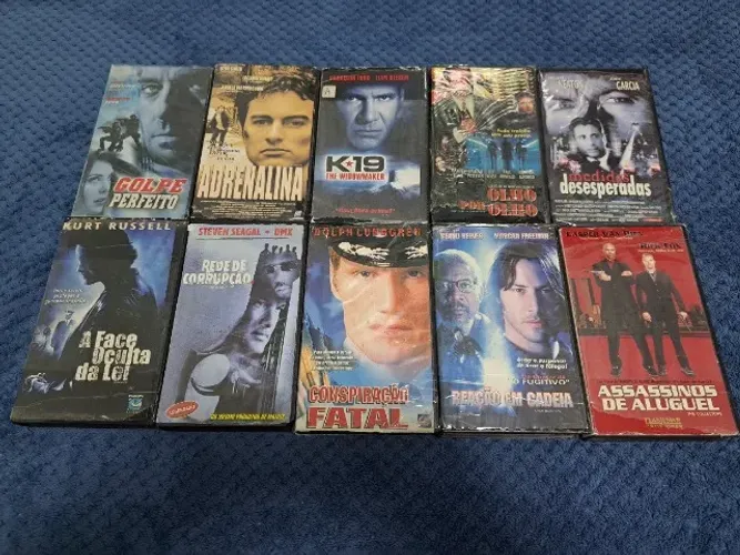 Coleção Com 15 Filmes - AÇÃO - VHS/Fita De Vídeo
