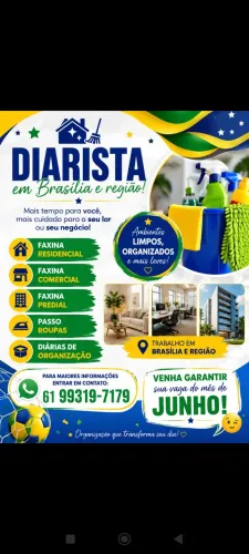 Diárias de faxina e organização 