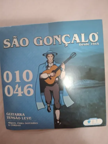 6 cordas niquel para guitarra tensão leve 010 046 São Gonçalo 