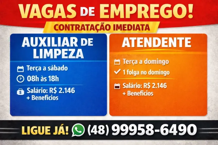 VAGAS DE EMPREGO