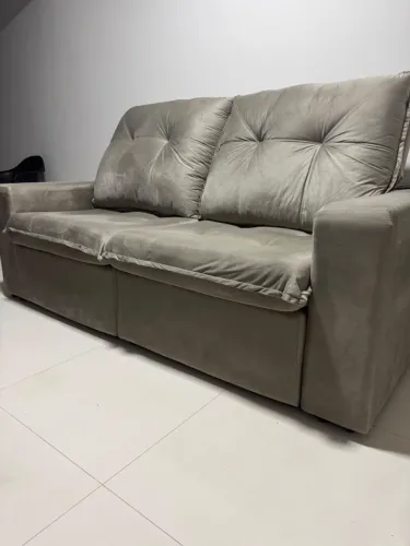 Sofá 2 lugares com assento retrátil