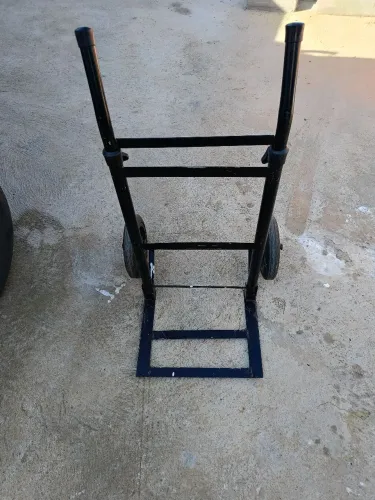 Carrinho De Carga Roda Maciça Dobrável Portátil Resistente Suporta - 150 Kg